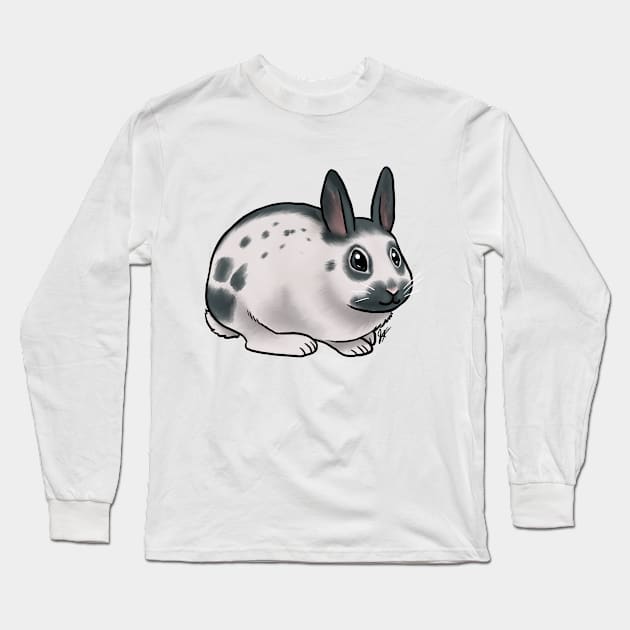 Small Mammal - Rabbit - Dwarf Papillon Long Sleeve T-Shirt by Jen's Dogs Custom Gifts and Designs